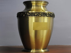 Repatriation urn ashes